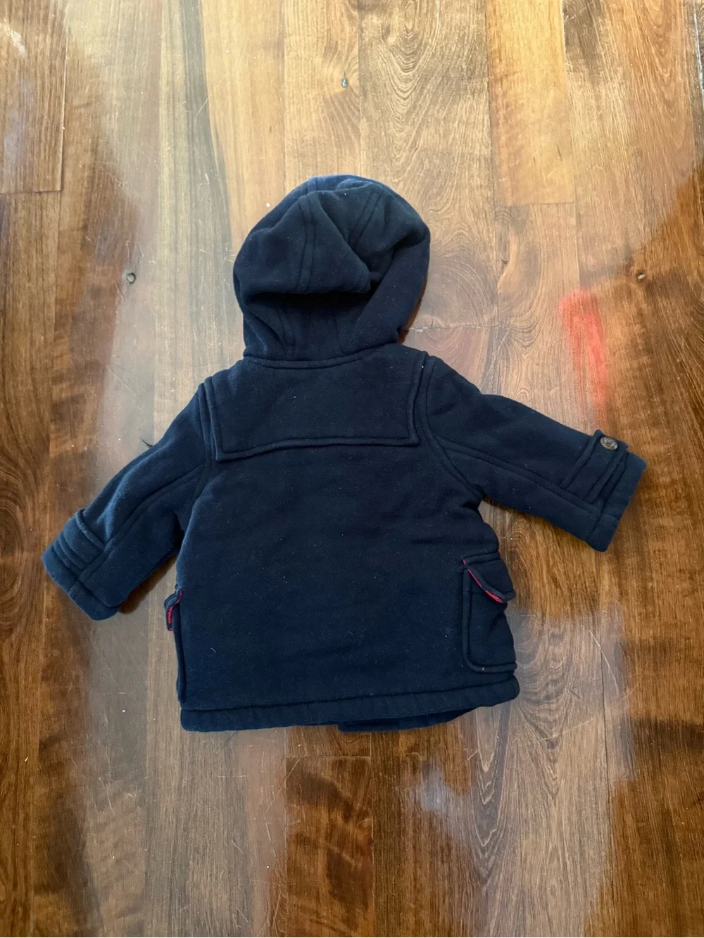 Adorable Baby Gap thick blue coat toggle buttons 0-6 months